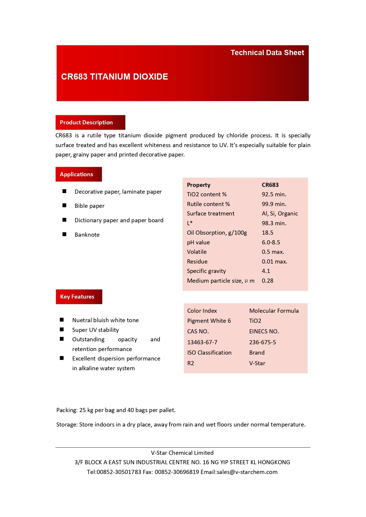 titanium dioxide rutile cr683